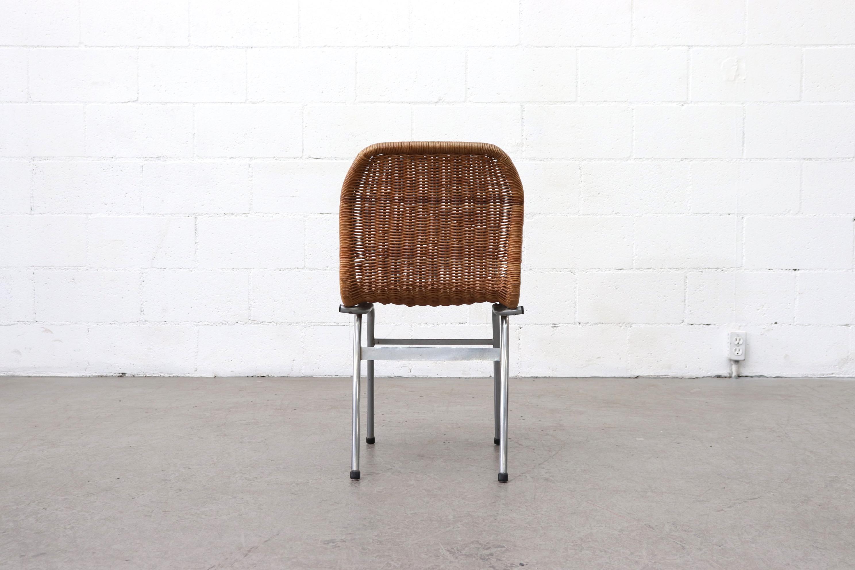 Set of 4 Dirk van Sliedregt Rattan Dining Chairs In Good Condition In Los Angeles, CA