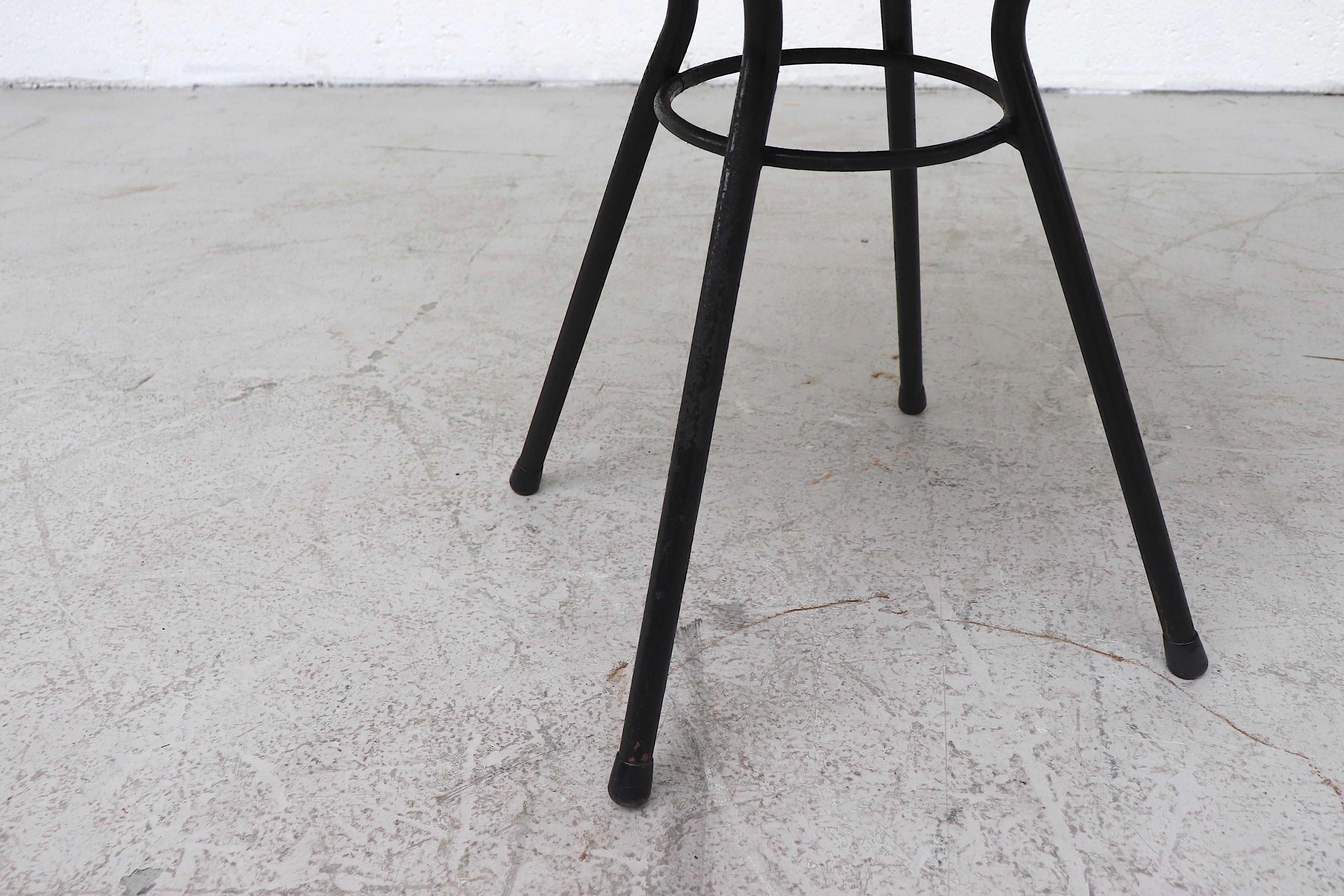 Set of 4 Dirk Van Sliedregt Style Rattan Bucket Stools 4