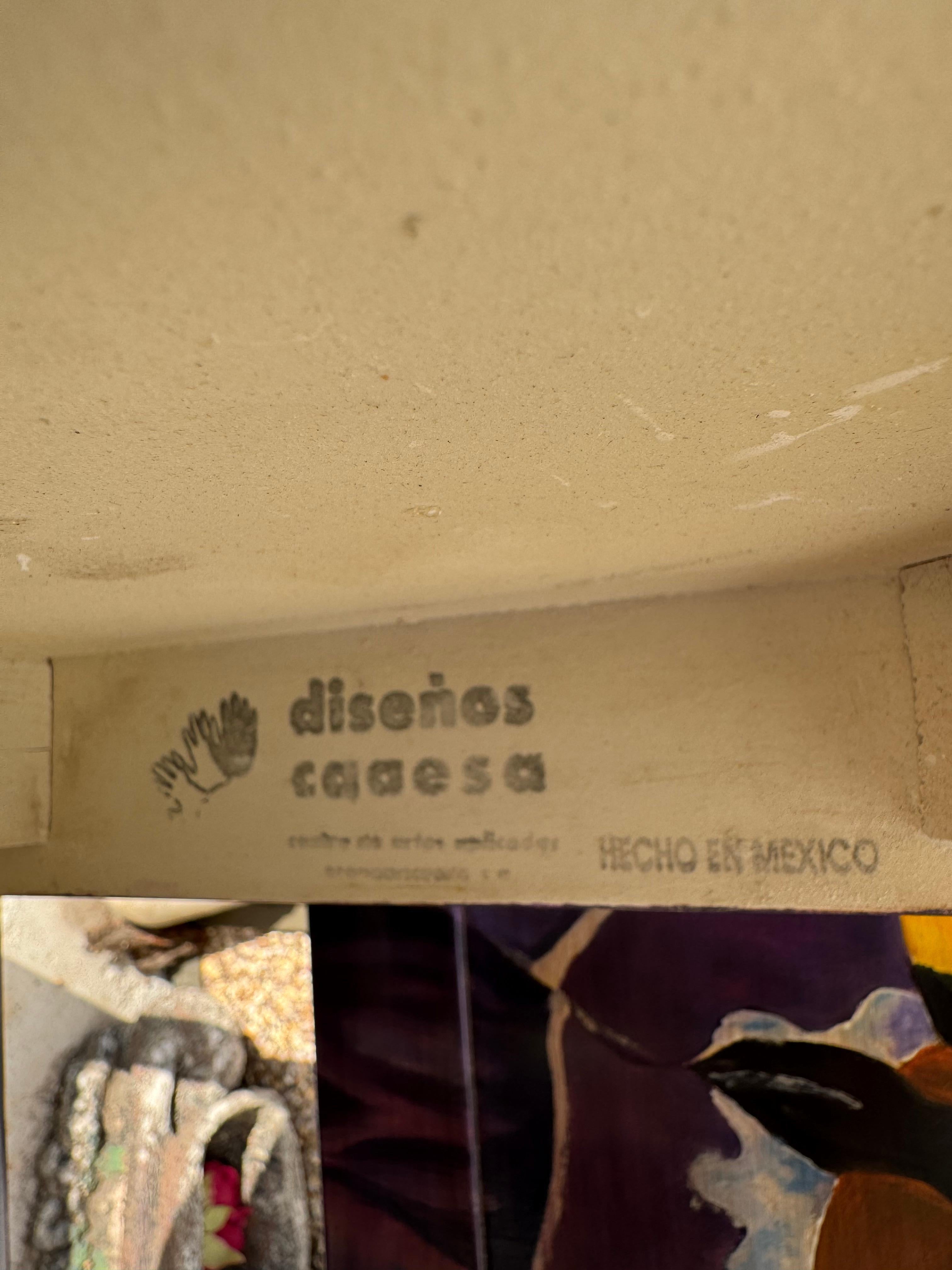 Set of 4 Disenos Caaesa Paul Gaugin Styled Hand painted Side Chairs For Sale 4