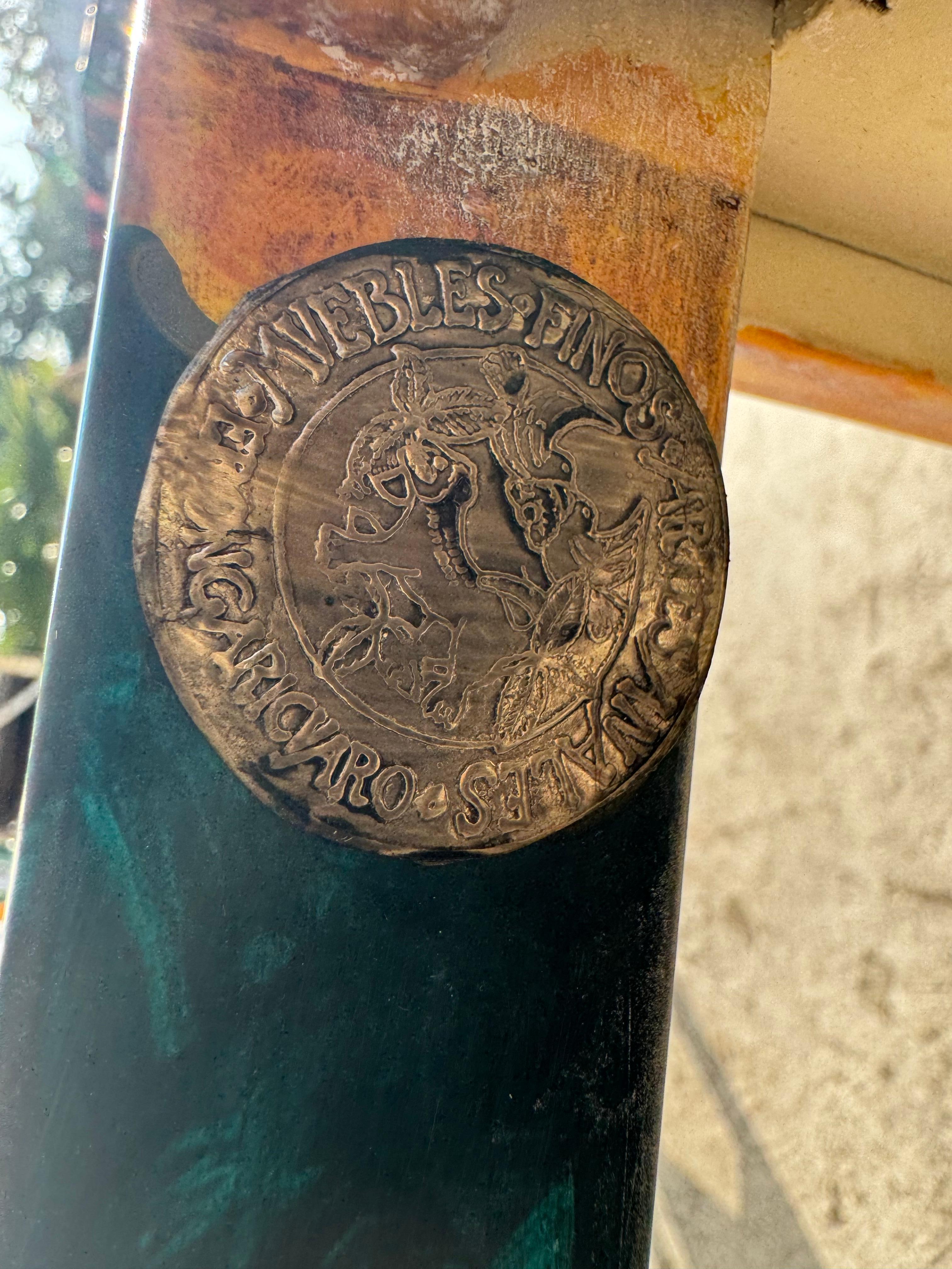 Set of 4 Disenos Caaesa Paul Gaugin Styled Hand painted Side Chairs For Sale 5