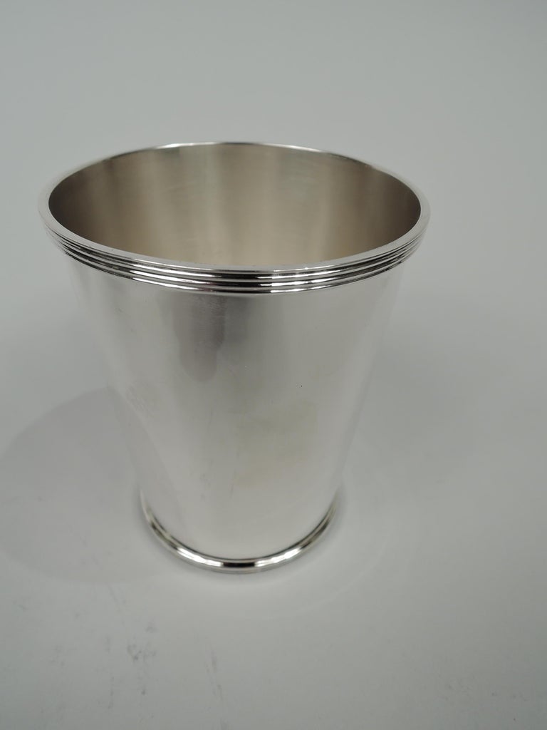 Set of 4 Dominick and Haff Traditional Sterling Silver Mint Julep Cups