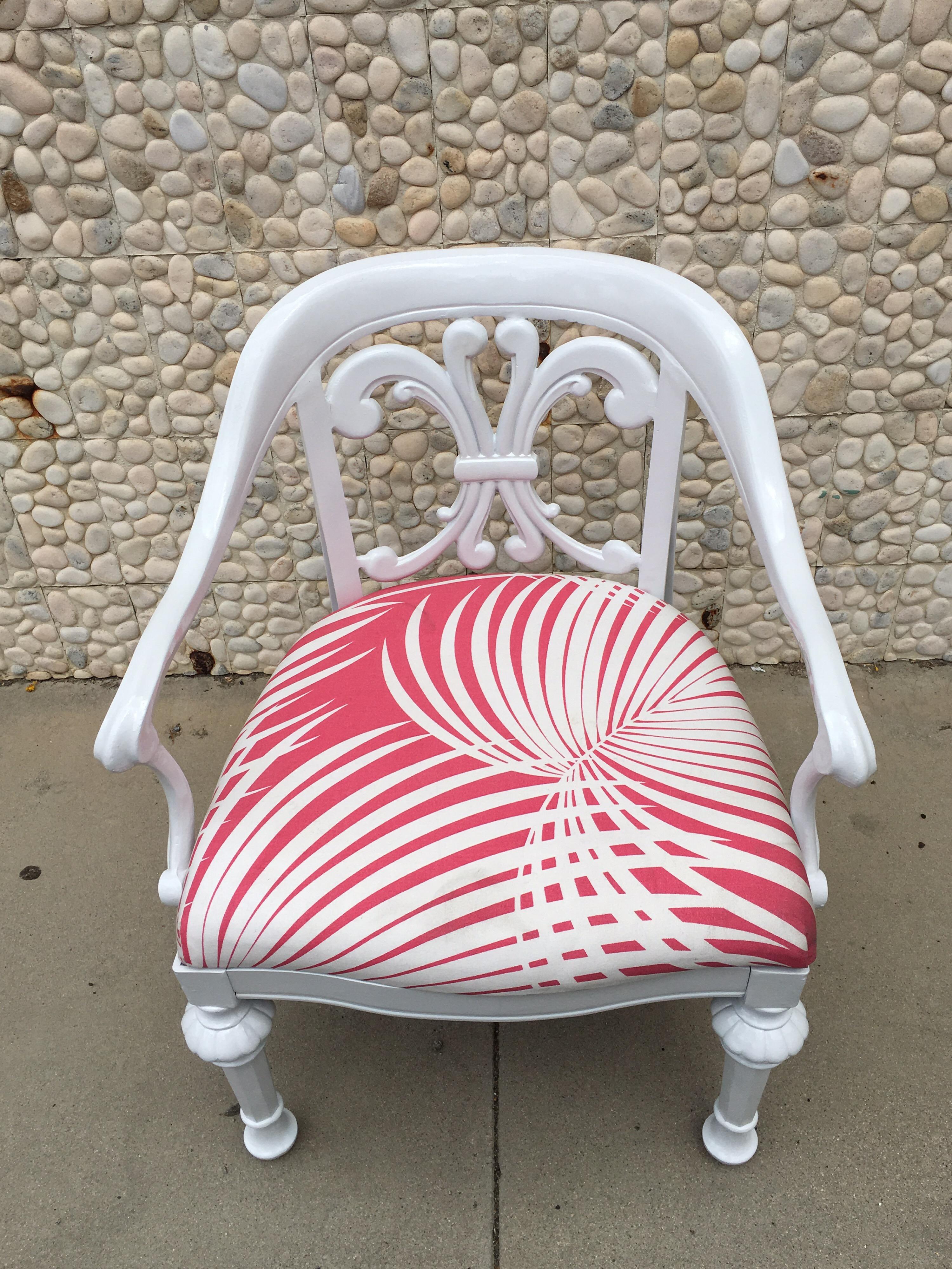 American Set of 4 Dorothy Draper Rare Patio Chairs Made by Kessler