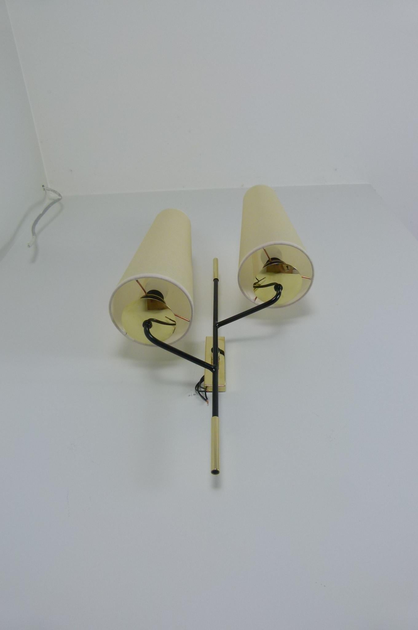 Set di 4 luci a parete doppie Maison Lunel, circa 1950 in vendita 10