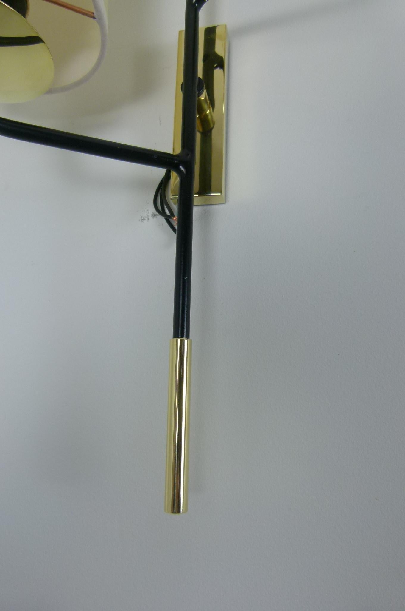 Set di 4 luci a parete doppie Maison Lunel, circa 1950 in vendita 2
