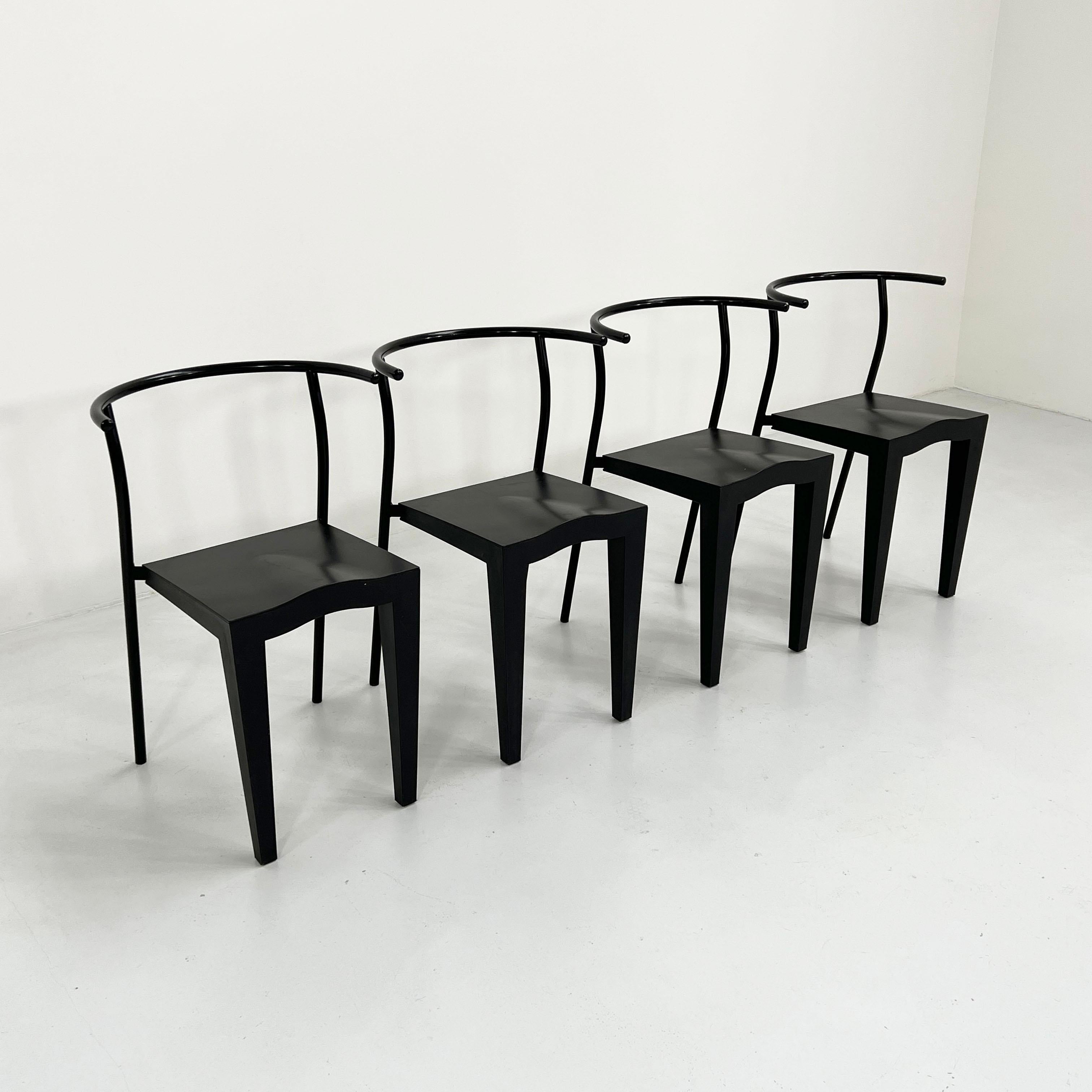 Ensemble de 4 chaises Dr. Glob de Philippe Starck pour Kartell, années 1980 Bon état à Ixelles, Bruxelles