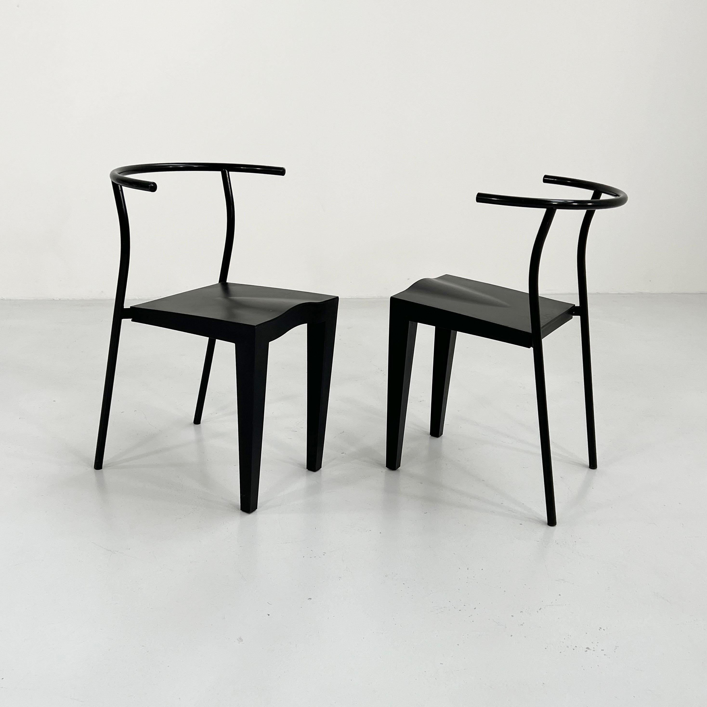 Fin du 20e siècle Ensemble de 4 chaises Dr. Glob de Philippe Starck pour Kartell, années 1980