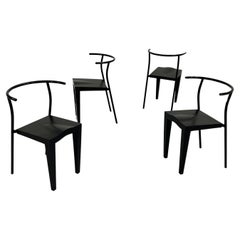 Set of 4 Dr. Glob Chairs by Philippe Starck for Kartell 1980s