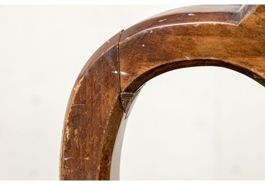Ensemble de 4 chaises d'appoint en marqueterie de style baroque néerlandais à restaurer en vente 10