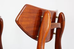 Set of 4 Dutch Design dining chairs by Louis van Teeffelen for AWA 1960 Teak