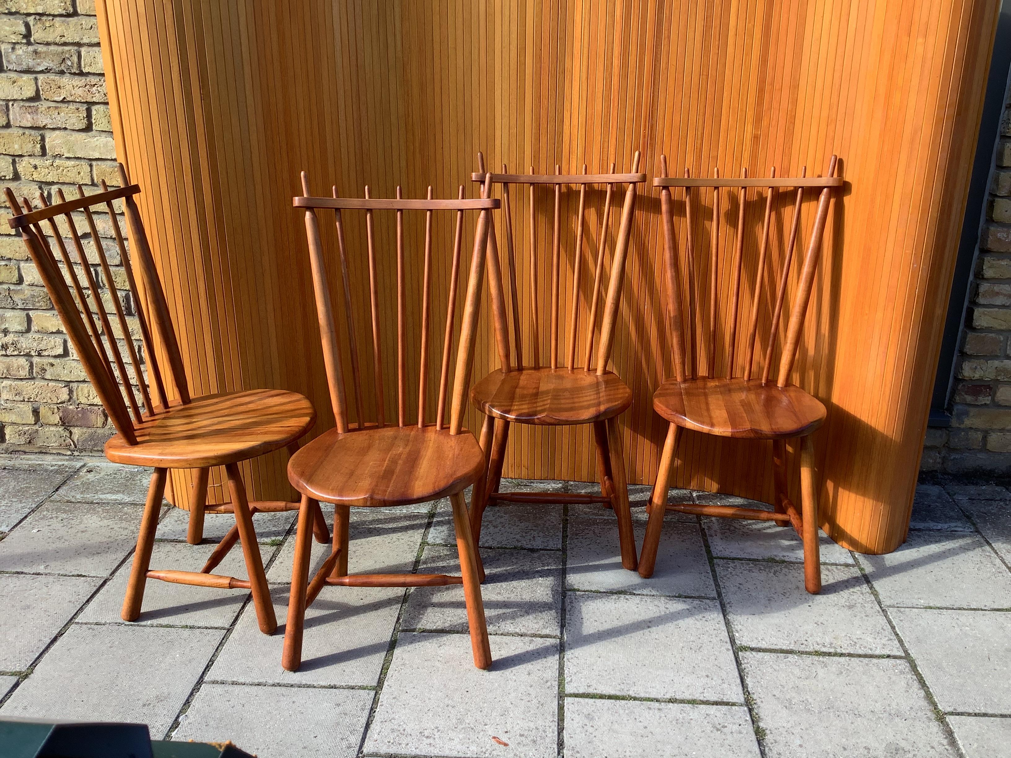 20th Century Set of 4 Dutch dining chairs 1960's by De Star Gelderland  For Sale