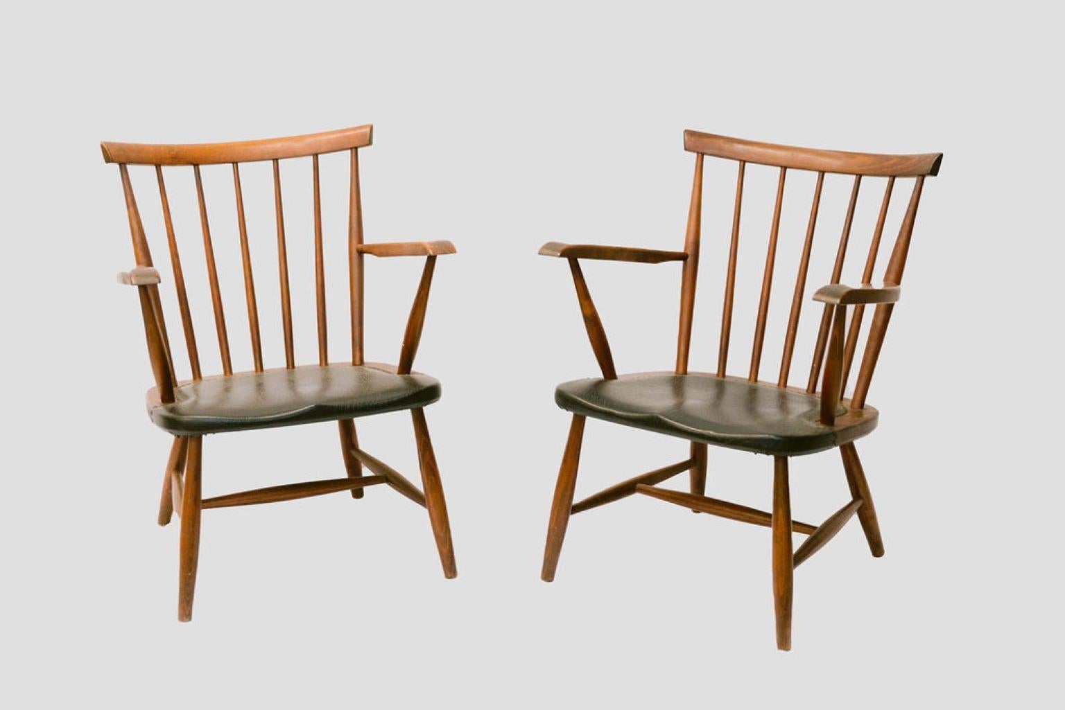 Unknown Set of 4 Dutch Dining Chairs For Sale