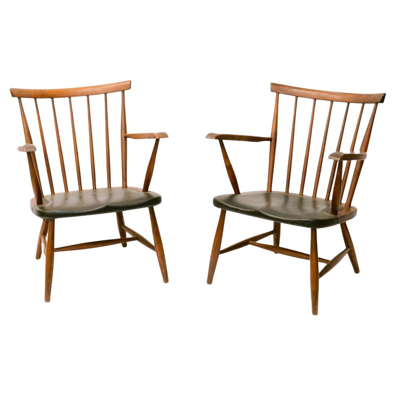 Set of 4 Dutch Dining Chairs For Sale