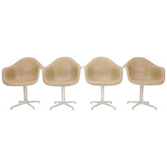 Vintage Set of 4, Eames Herman Miller DAL Armchairs, 1960s