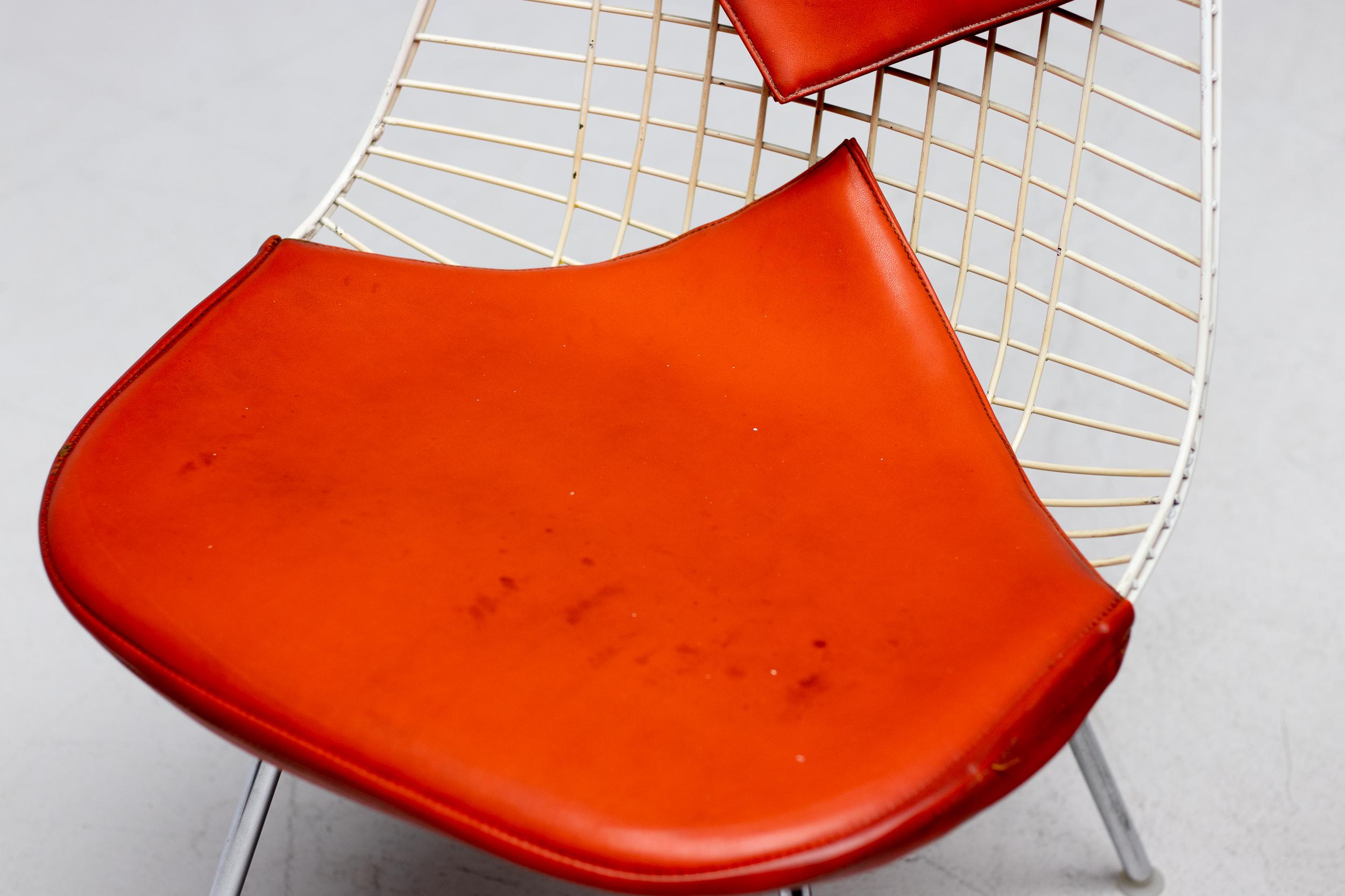 Américain Ensemble de 4 chaises Eames en fil de fer pour Herman Miller avec sièges Bikini originaux de Girard en vente