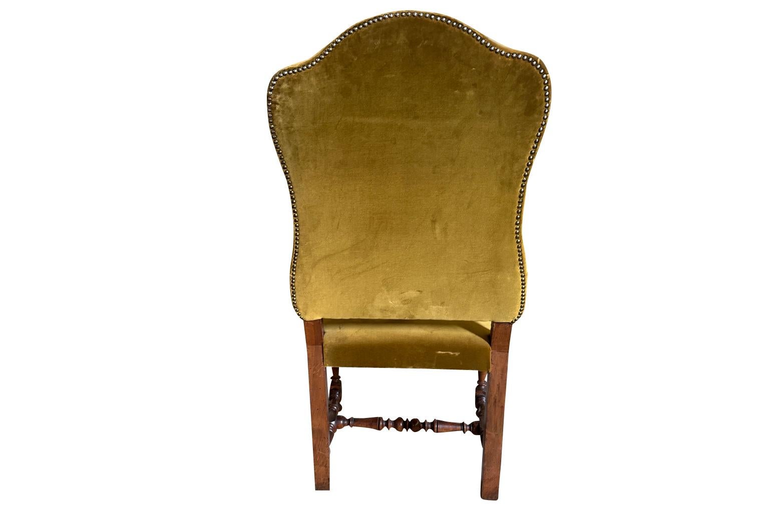 Ensemble de 4 fauteuils italiens du début du 19e siècle en vente 2