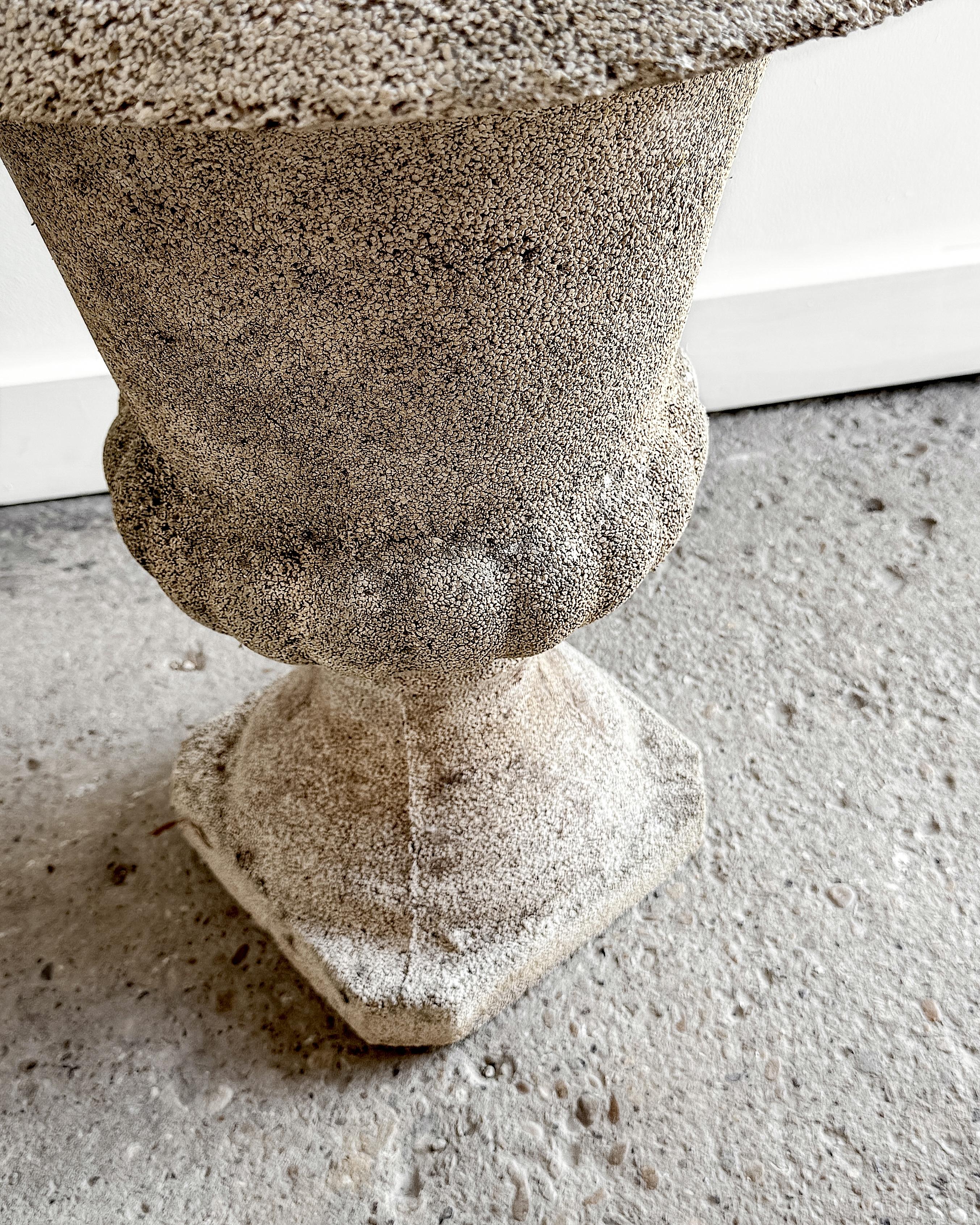 Set of 4 Early 20th Century Classic French Cement Urn Planters For Sale 11