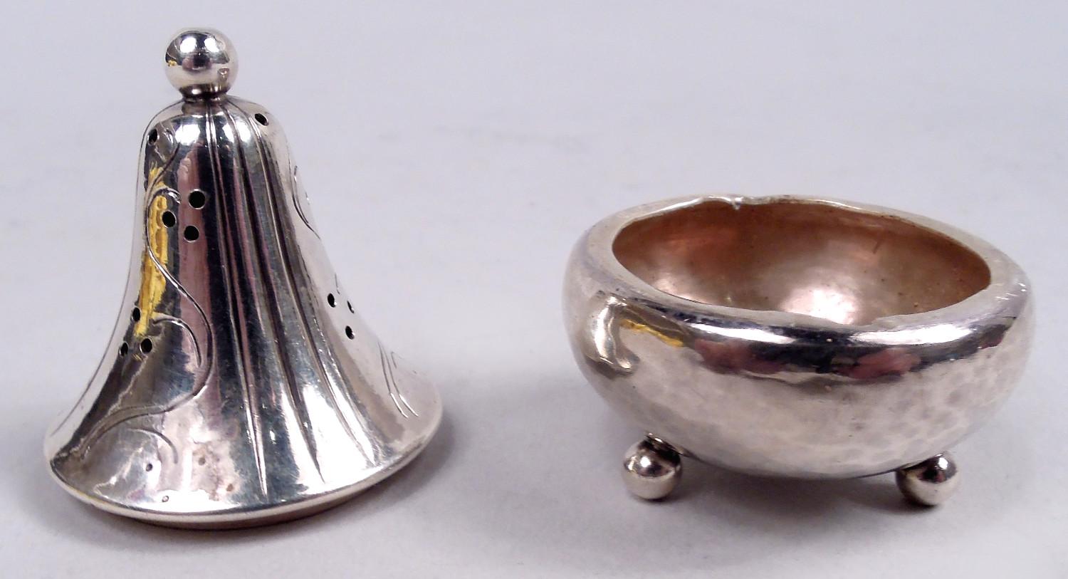 Set of 4 Early Georg Jensen Danish Modern Pepper Shakers For Sale 2