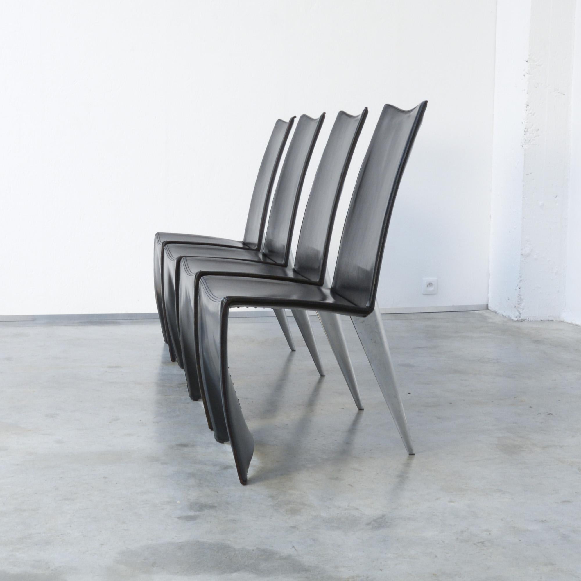 Set of 4 Ed Archer Chairs by Philippe Starck for Aleph 2