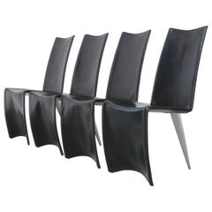Set of 4 Ed Archer Chairs by Philippe Starck for Aleph