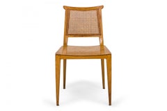 Set of 4 Edward Wormley for Dunbar Caned Back Light Wooden Side Chairs