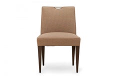 Set of 4 Edward Wormley for Dunbar Patterned Mauve Upholstered Dining Side Chair