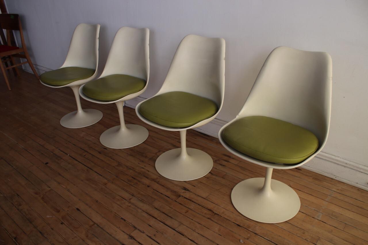 Set of 4 Eero Saarinen Midcentury Tulip Dining Chairs 7