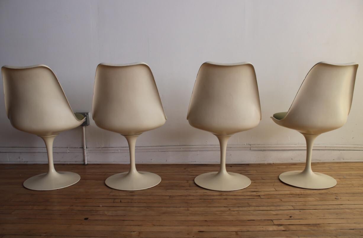 Set of 4 Eero Saarinen Midcentury Tulip Dining Chairs 8