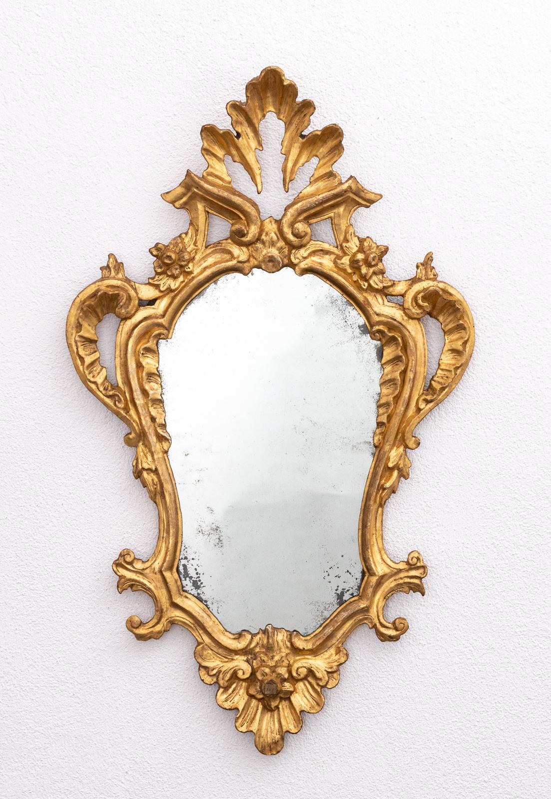 Set of 4 Eighteenth Century Tuscan Gilt-Wood Mirrors 6