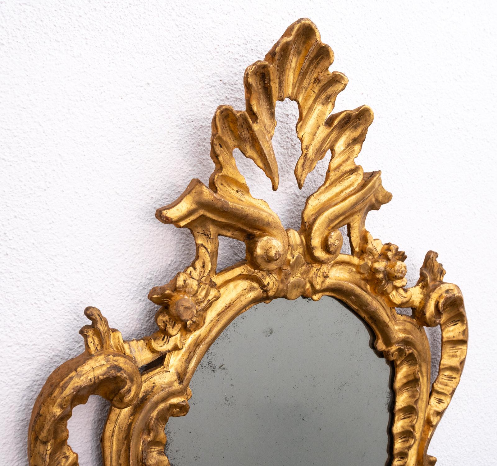 19th Century Set of 4 Eighteenth Century Tuscan Gilt-Wood Mirrors