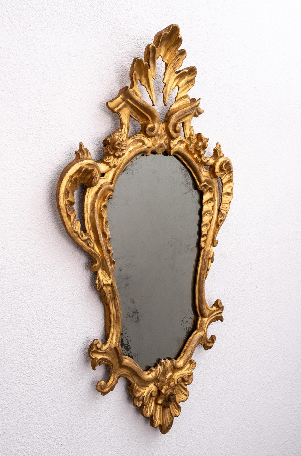 Set of 4 Eighteenth Century Tuscan Gilt-Wood Mirrors 1