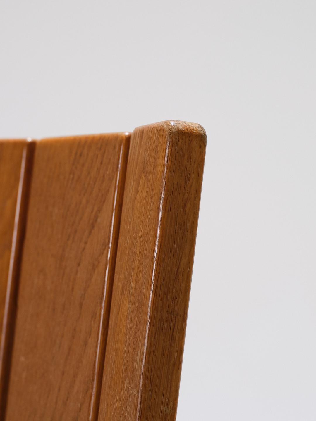 Ensemble de 4 chaises en orme, édition Seltz, années 1980 en vente 5