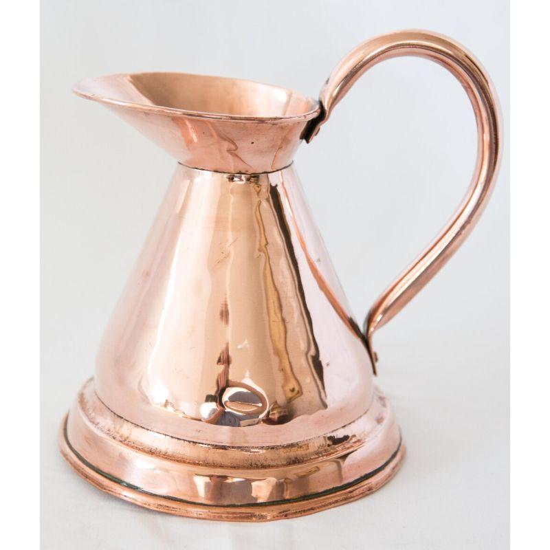 Set of 4 English Copper Graduated Haystack Pitchers Jugs Measures, circa 1900 For Sale 5