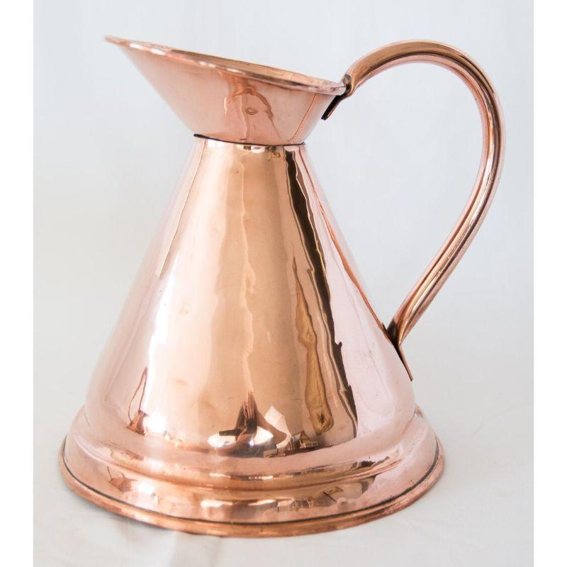 Set of 4 English Copper Graduated Haystack Pitchers Jugs Measures, circa 1900 For Sale 1