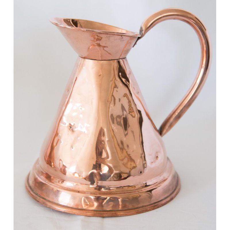 Set of 4 English Copper Graduated Haystack Pitchers Jugs Measures, circa 1900 For Sale 2