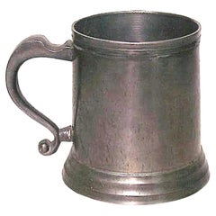 Set of 4 English Renaissance Style Pewter Tankards