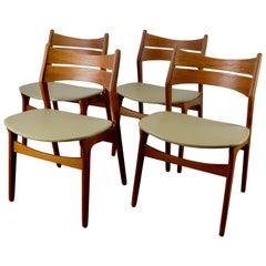 Set of 4 Erik Buch Teak Dining Chairs