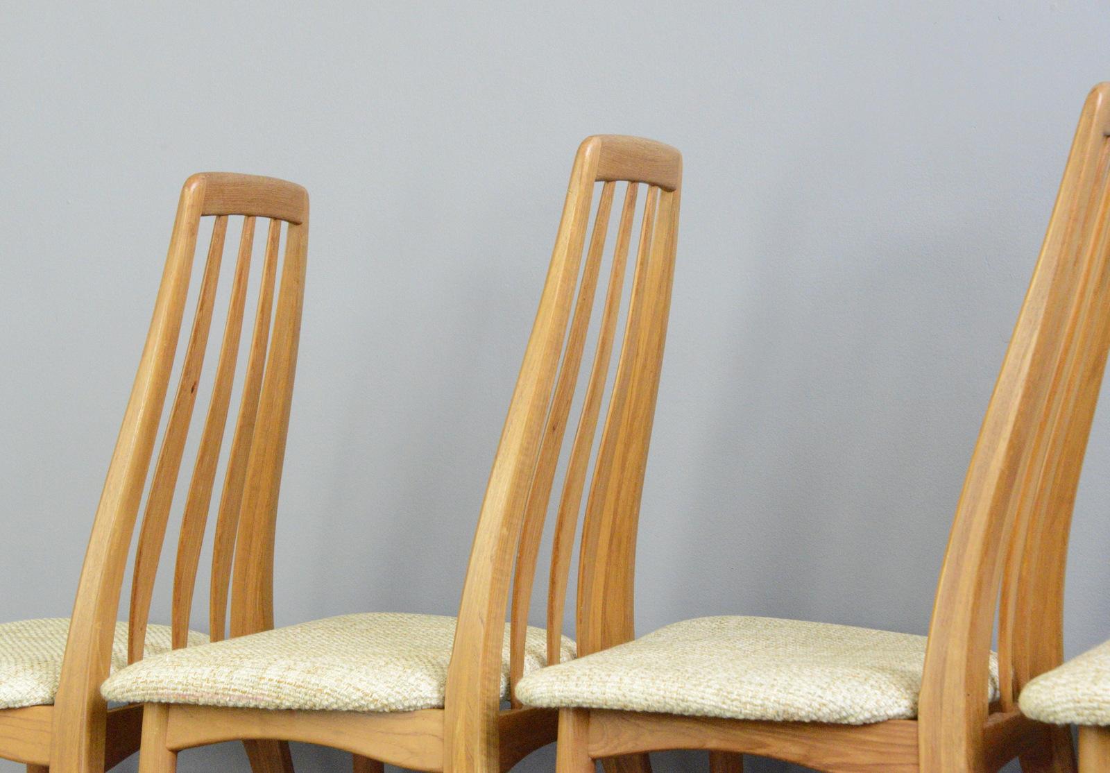 Set of 4 Eva Dining Chairs by Niels Koefoed for Koefoeds Hornslet, 1960s 1