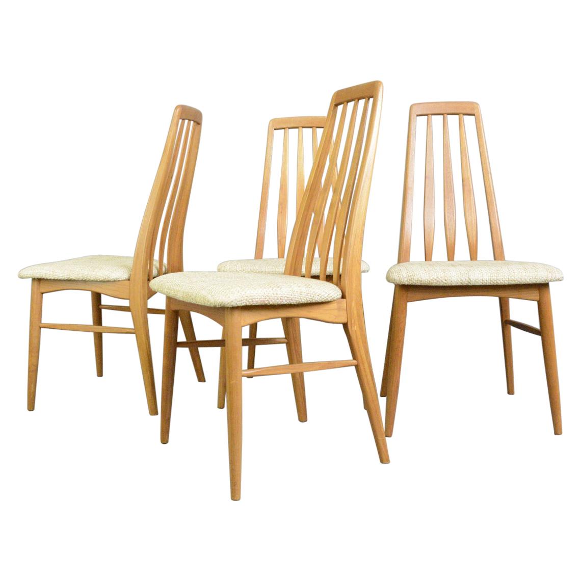 Set of 4 Eva Dining Chairs by Niels Koefoed for Koefoeds Hornslet, 1960s