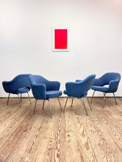 Set of 4 Executive Chairs by Eero Saarinen, Knoll International, Germany