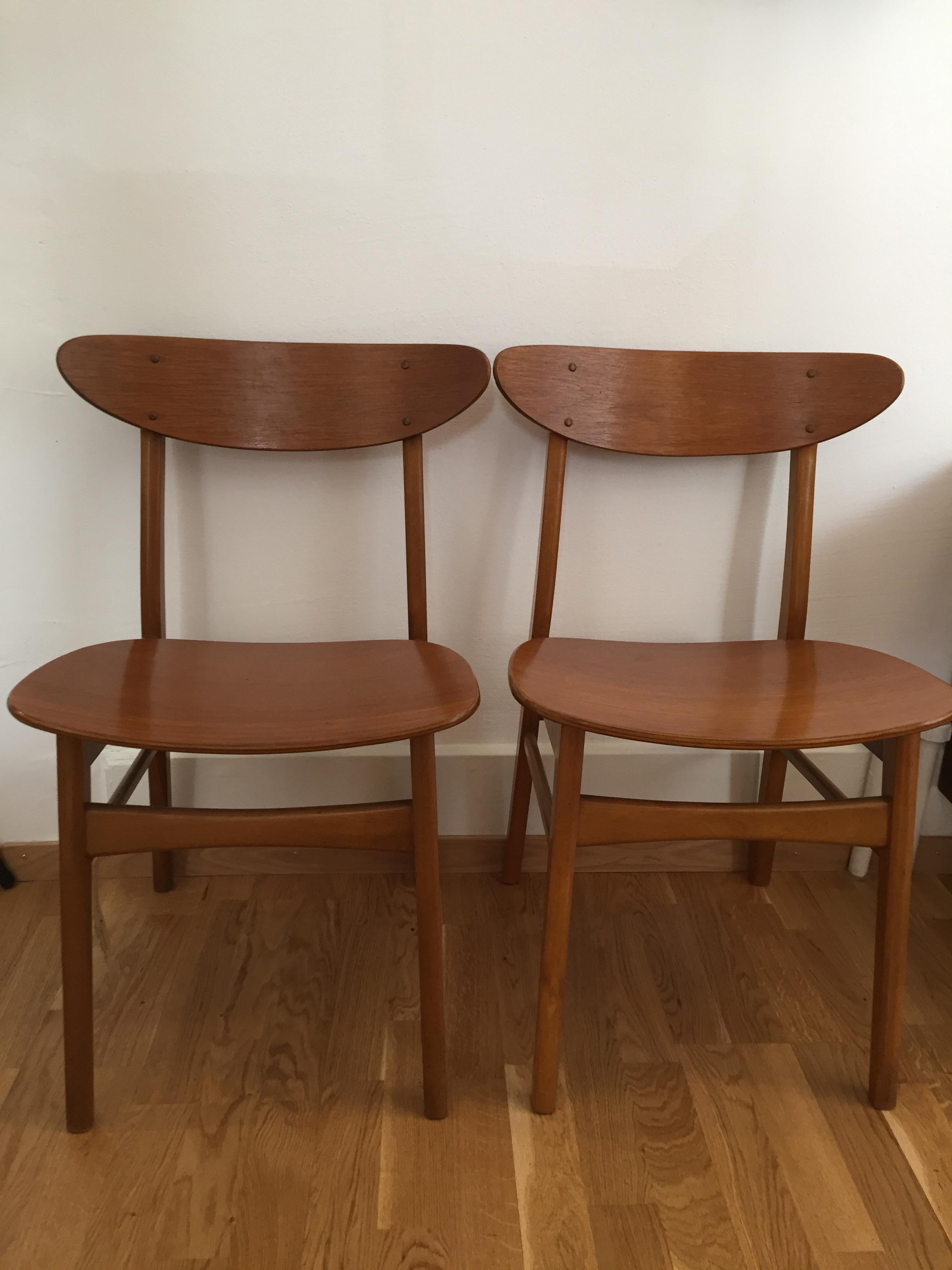 Set of Four Farstrup Møbler Chairs Danish Design Midcentury In Good Condition In Berne, CH
