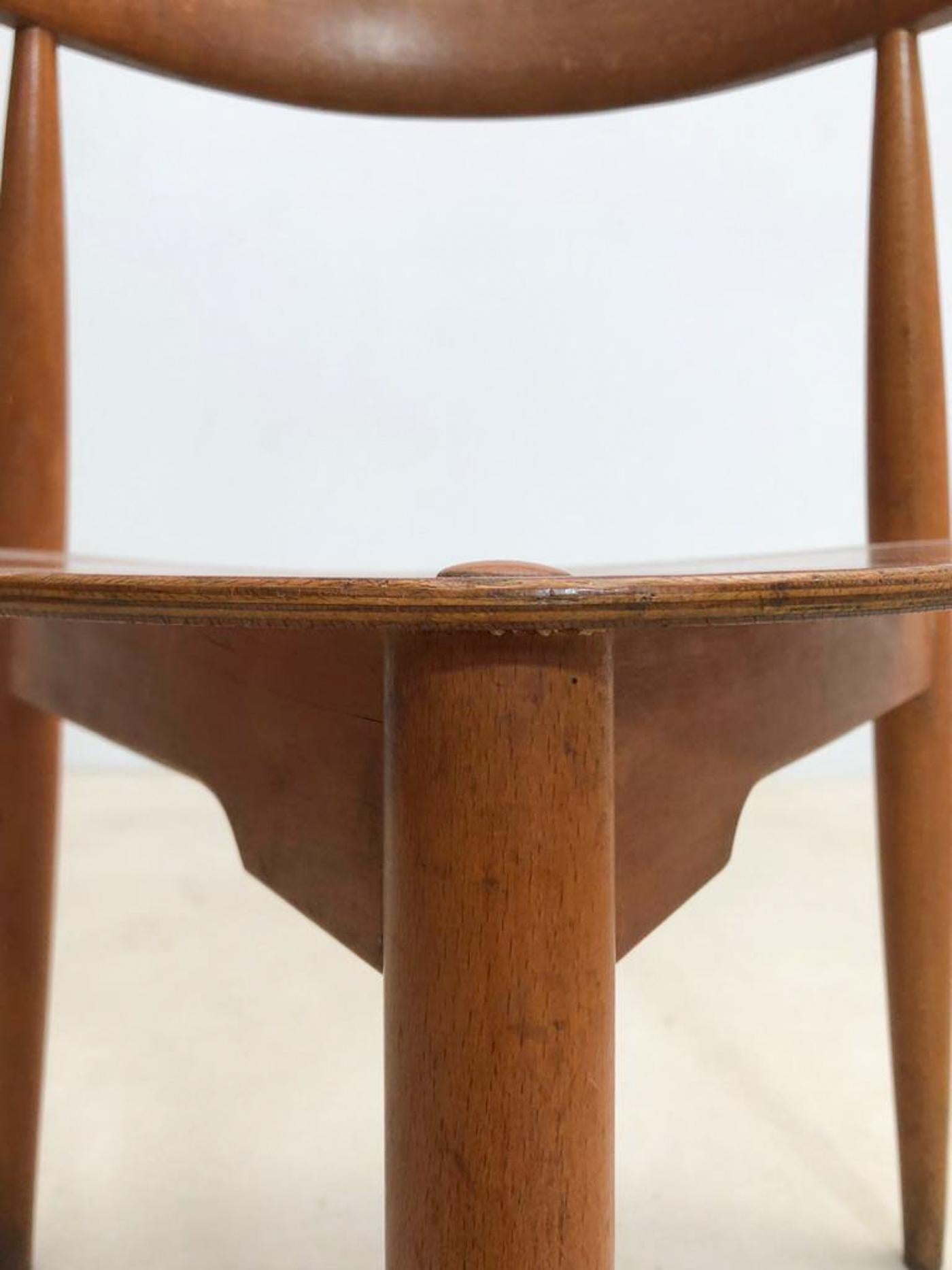 4er-Set  FH4103'.  Stühle von Hans J. Wegner für Fritz Hansen, 1950er-Jahre (Holz)