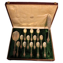 Silver-Gilt cutlery box