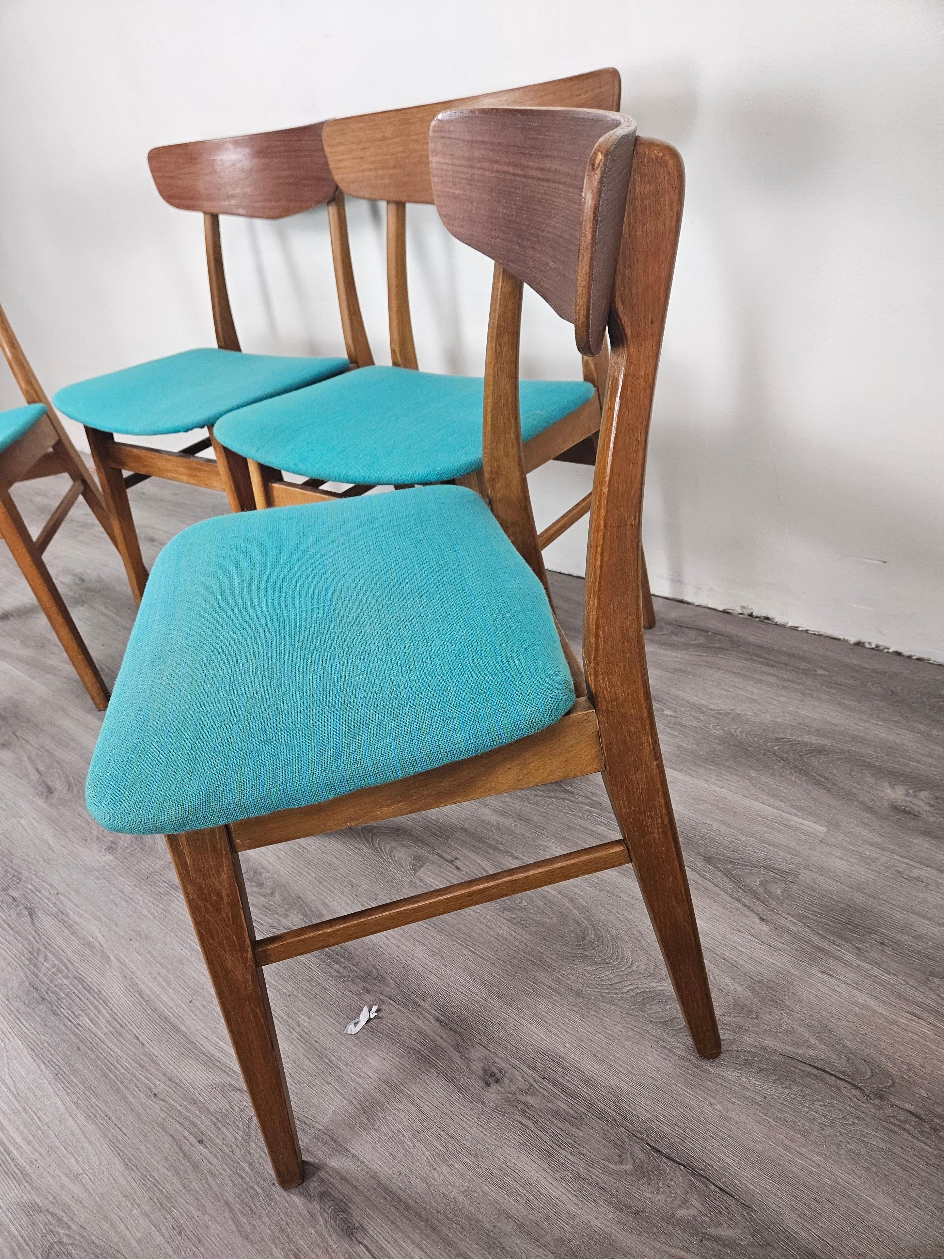 Set of 4 Findahls Mobelfabrik Dining Chairs Danish Teak For Sale 2