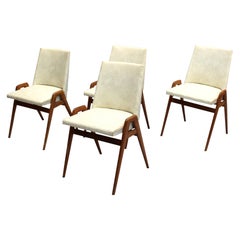 Juego de 4 sillas de comedor de los años 50