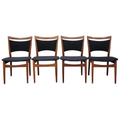 Juego de 4 sillas de comedor Finn Juhl para Soren Willadsen SW86