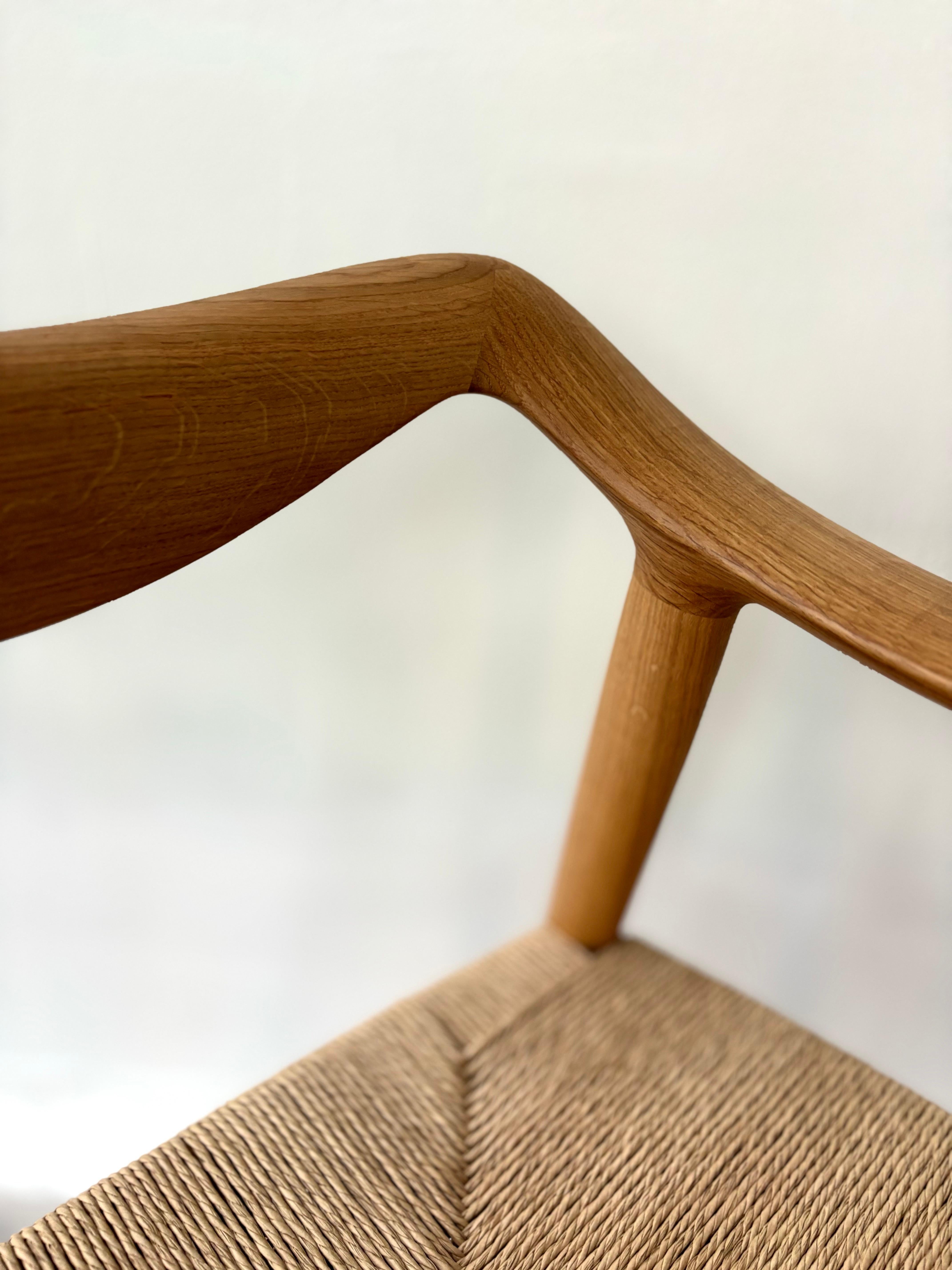 Norvégien Ensemble de 4 chaises de salle à manger Fjord Fiesta Bambi, comme neuves produites en Norvège en 2023 en vente