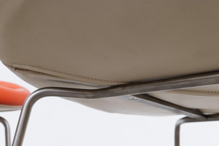 Set of 4 Fjord Leather Bar Stools by Patricia Urquiola for Moroso at ...