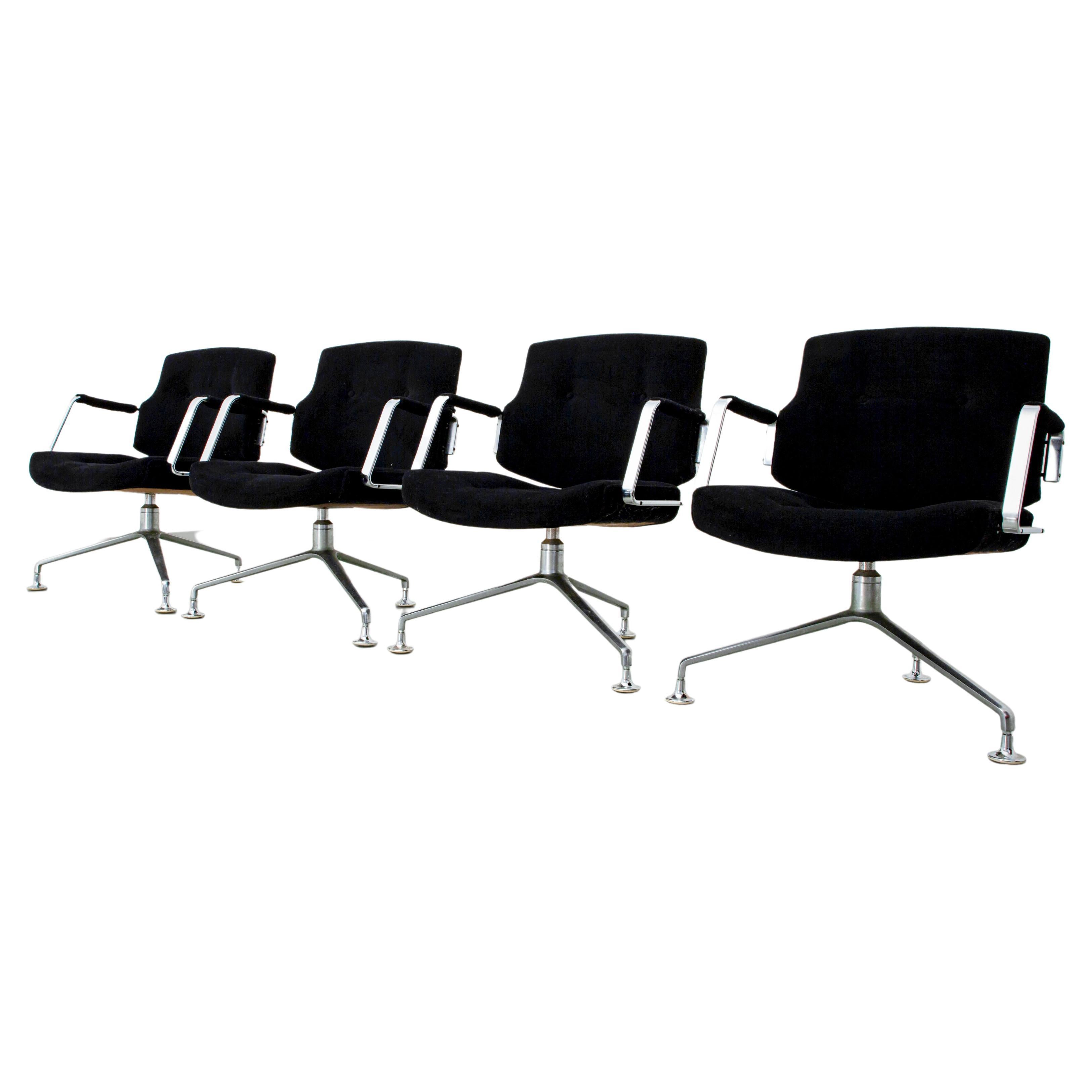 Set di 4 poltrone FK 84 di Fabricius and Kastholm per Kill Int., Danimarca, 1962