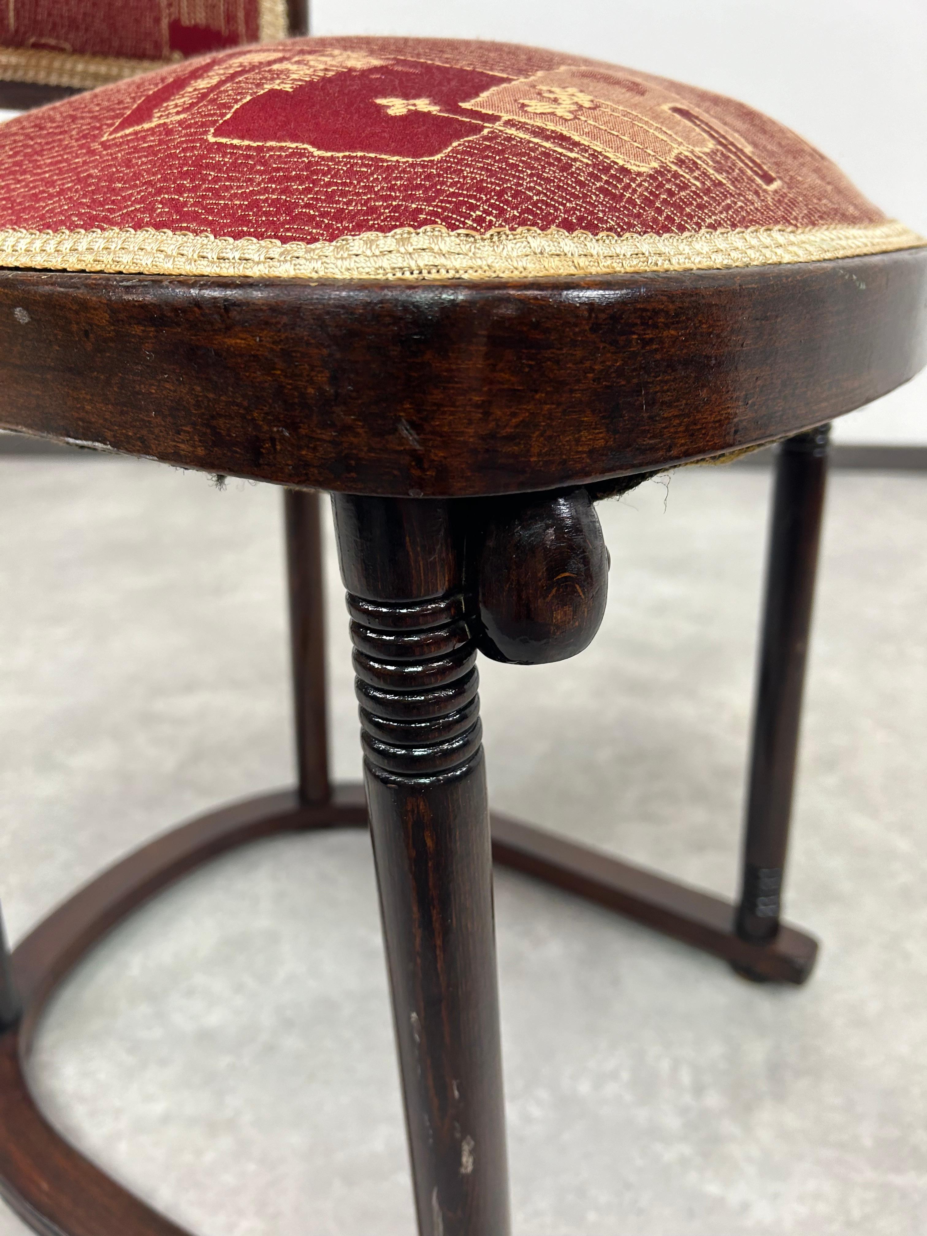 Set of 4 Fledermaus chairs no.728 arch. Josef Hoffmann 5