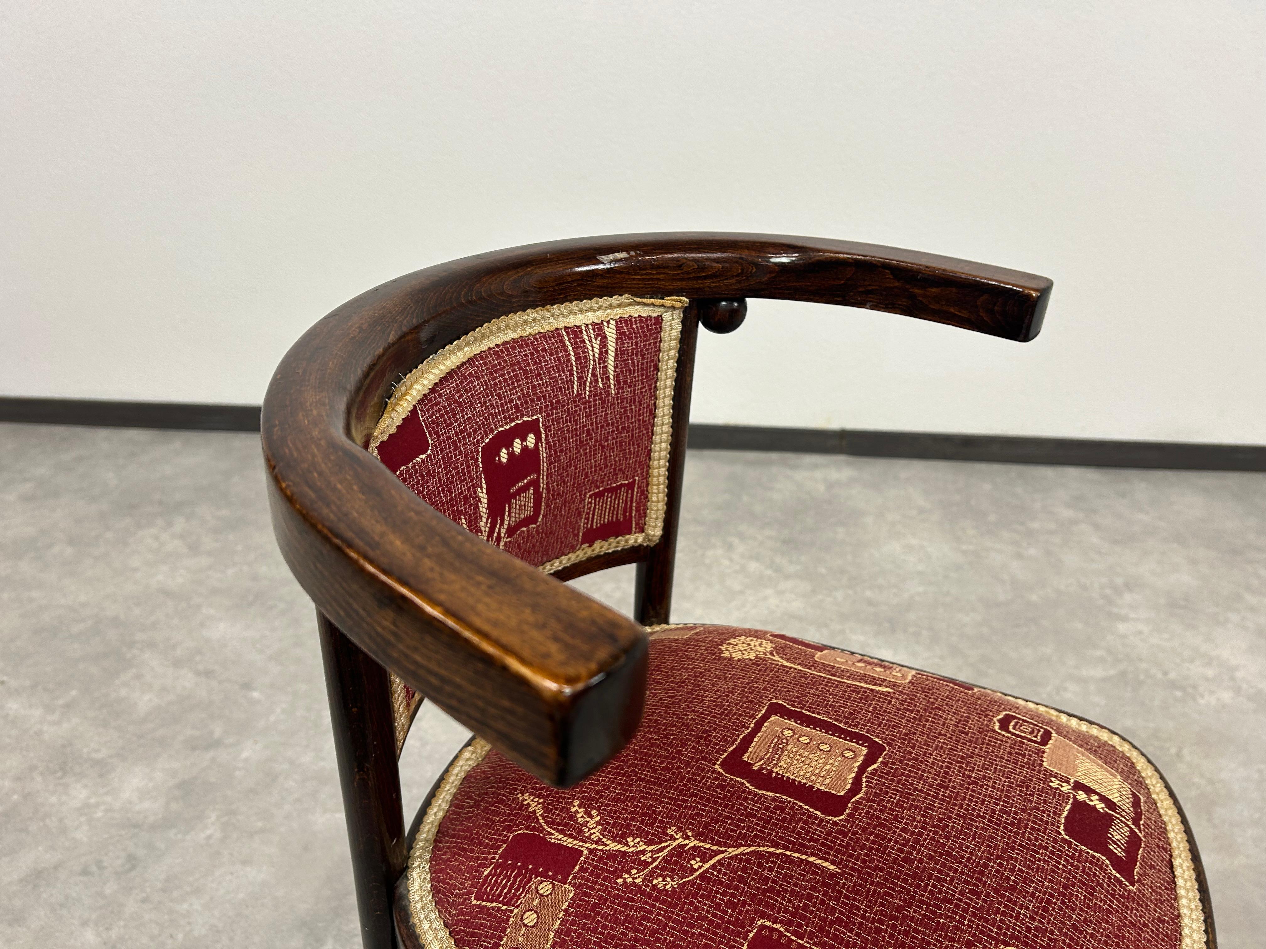 Set of 4 Fledermaus chairs no.728 arch. Josef Hoffmann 6